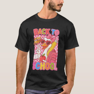 Kokette Gans Zurück zur Schule Geschenk für Lehrer T-Shirt