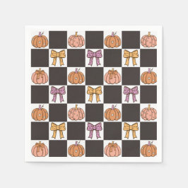 Kokette Halloween-Party Mädchen-Kürbis-Schleife Pr Serviette