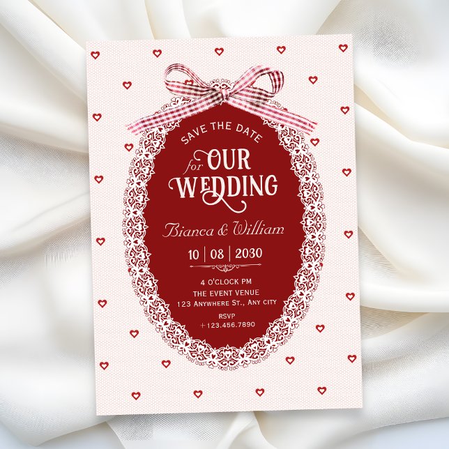 Kokette Hochzeit Save The Date (Von Creator hochgeladen)