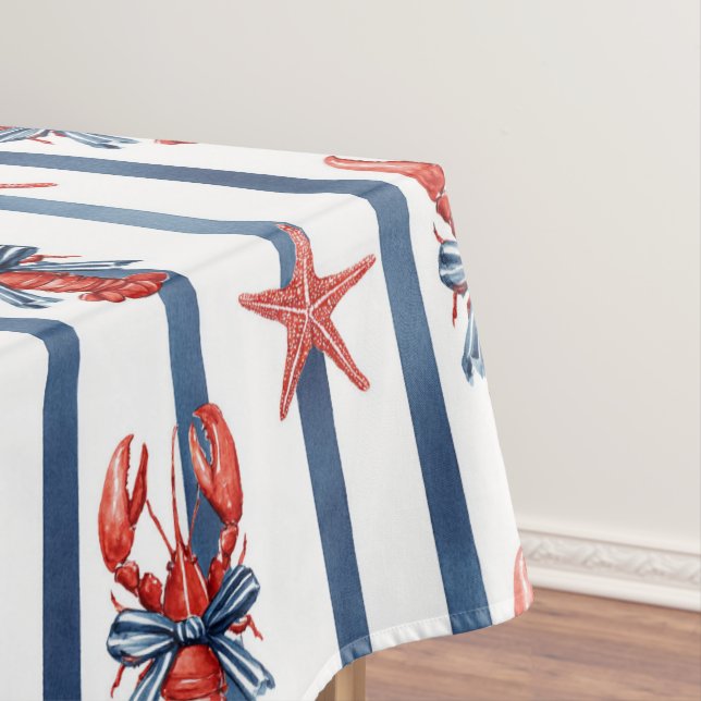 Kokette Hummer & Seesterne Tischdecke (Beispiel)