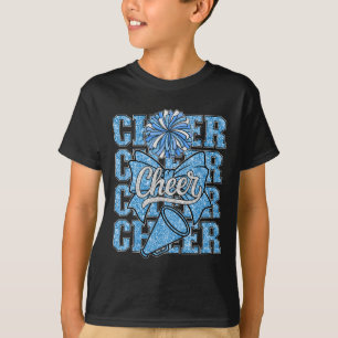 Kokette Jubelbogen Blau Cheerleader Sport Cheerlea T-Shirt