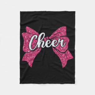 Kokette Jubelschleife Rosa Lustiger Sport Cheerlea Fleecedecke