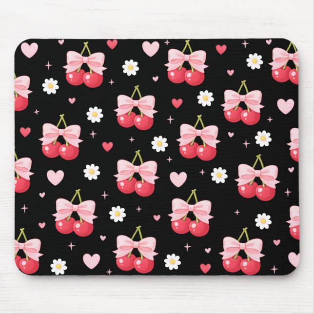 Kokette Kirschen Mousepad (Vorne)