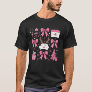 Kokette Krankenschwester Cowgirl-Bögen Damen Mediz T-Shirt