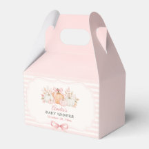 Kokette Kürbis-Rosa-Schleife Baby Shower