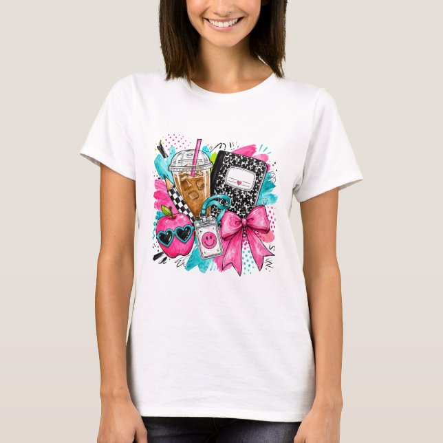 Kokette Lehrer-Illustration T-Shirt (Vorderseite)
