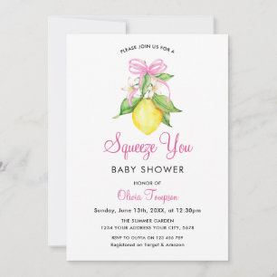 Kokette Lemon Squeeze You Baby Shower Einladung