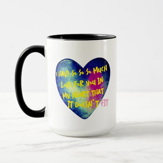 Kokette Liebe Zitat Perfekter Valentinenkaffee Tasse (Links)