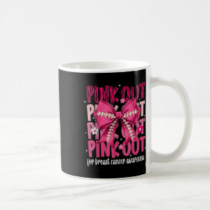Kokette Pink-Out-Fußball-Brustkrebsaufklärung Kaffeetasse