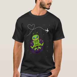 Kokette rosa Schleife Alien-Galaxie Cartwheel Milc T-Shirt