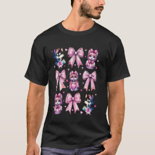 Kokette Schleife Furry Fandom Fursona Fursuit Süße T-Shirt