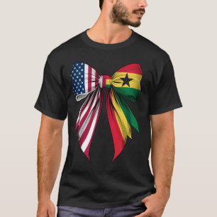 Kokette Schleife Ghana Wurzeln Erbe ghanaischer St T-Shirt