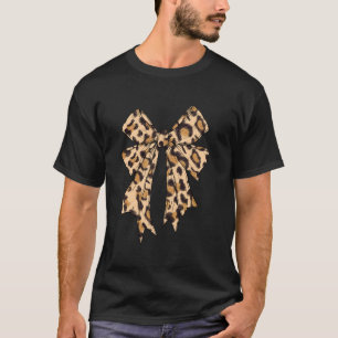 Kokette Schleife Leopard Cheetah Druck Für Frauen  T-Shirt