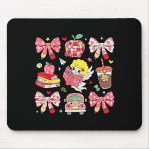 Kokette Schleife Rosa Apfel Lehrerin Wertschätzung Mousepad