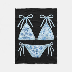 Kokette Sommer-Bikini-Preppy-Badeanzug Frauen Fleecedecke