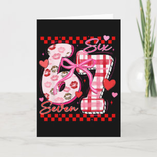 Kokette Valentine 67 Six Seven Herzschleife Valent Karte
