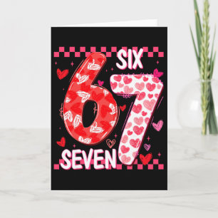 Kokette Valentine 67 Six Seven Vornehme Herz Paar Karte