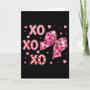 Kokette Valentine Xoxo Lustige Valentinstag-Schlei Karte