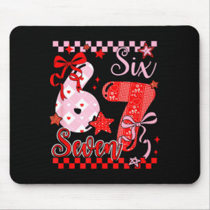 Kokette Valentinskarten 67 sechs sieben preppy süß Mousepad