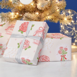 Kokette Valentinstag Geschenkpapier