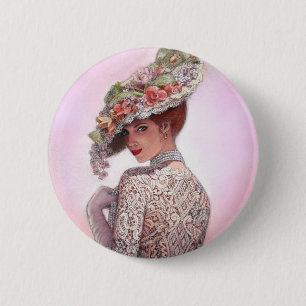 Kokette viktorianische Dame "Betty Lu" Button