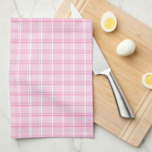 Kokette Weiche Rosa Gingham Geschirrtuch