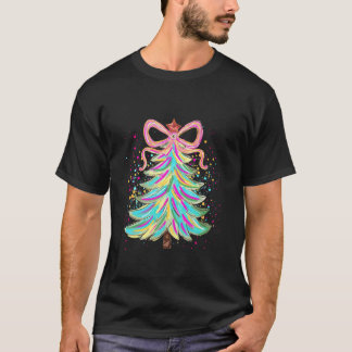 Kokette Weihnachtsbaum fröhliche Xmas-Festtagszeit T-Shirt