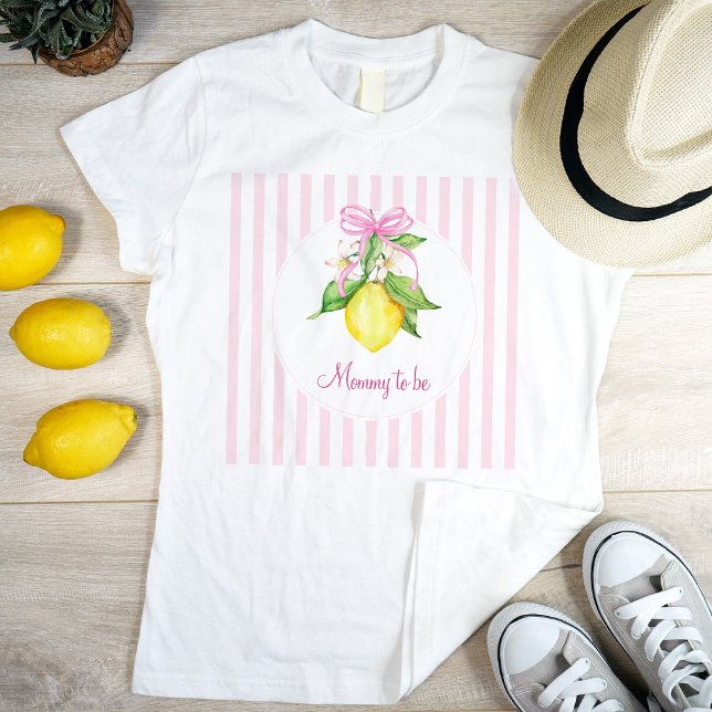 Kokette Zitrone Rosa werdende Mutti T-Shirt (Von Creator hochgeladen)