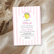 Kokette Zitronen-Rosa Babyparty