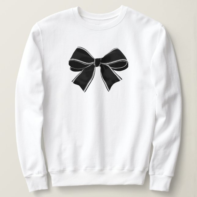 Koketten Ästhetik-Bogen Sweatshirt (Design vorne)