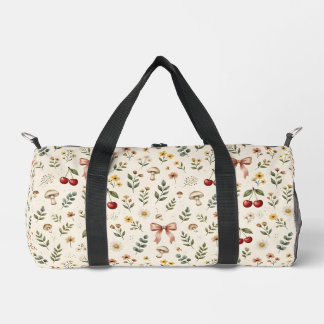 Koketten Ästhetik-Rote Kirsche und Rosa Band Muste Duffle Bag