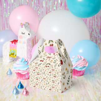 Koketten Ästhetik Rote Kirsche und Rosa Schleifen Geschenkschachtel