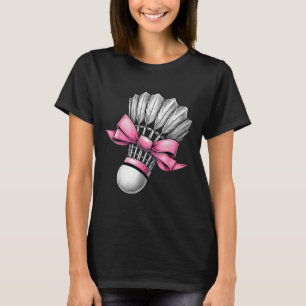 Koketten Bogen Badminton Shuttle Rosa Band Mama Mä T-Shirt