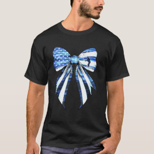 Koketten Bogen Fisch Angeln Fischer US-Flagge Stol T-Shirt