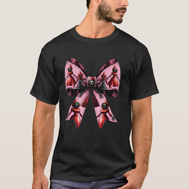 Koketten-Bogen-Flatwoods-Monster-Kryptid-Kryptozoo T-Shirt (Vorderseite)