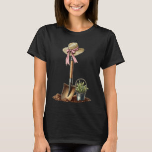 Koketten-Bogen-Gartenarbeit-Gärtner-Schaufel-Mutte T-Shirt