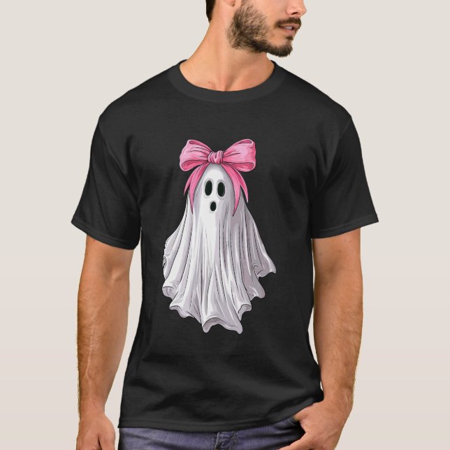 Koketten-Bogen-Geist Grusel-Halloween-Mutter Mütte T-Shirt (Vorderseite)
