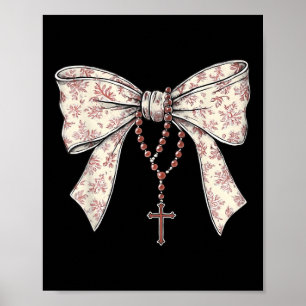 Koketten-Bogen-Halskette Jesus-Kreuz Christlich Re Poster