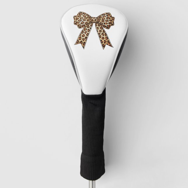 Koketten-Bogen-Leoparden-Gepard-Sublimation Golf Headcover (Vorderseite)