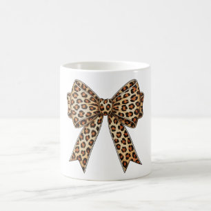 Koketten-Bogen-Leoparden-Gepard-Sublimation Kaffeetasse