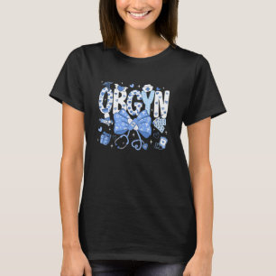 Koketten-Bogen-Stethoskop Gynäkologie Geburt und E T-Shirt