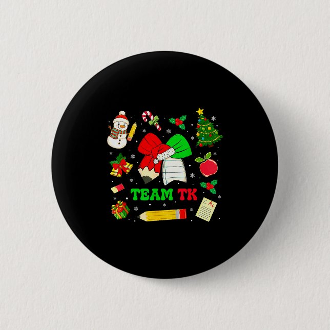 Koketten-Bogen-Team-Tk-Weihnachts-Übergangs-Kinder Button (Vorderseite)