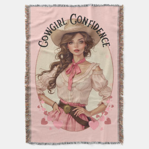 Koketten-Cowgirl Western Mode Portrait Decke