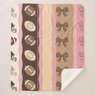 Koketten-Fußball-Schmetterlings-Schleifen-Leoparde Sherpadecke