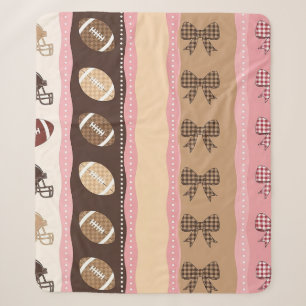 Koketten-Fußball-Schmetterlings-Schleifen-Leoparde Sherpadecke