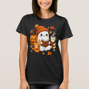 Koketten-Geist-Lesebuch-Kürbis-Eule T-Shirt