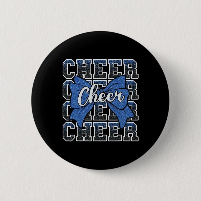 Koketten Jubelbogen Sport Cheerleader Cheerleading Button (Vorderseite)