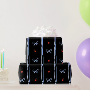 Koketten roten Süßkirschmuster Geschenkpapier