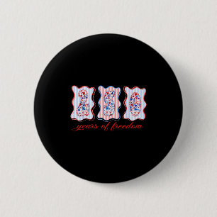 Koketten-Schleife amerikanisch patriotisch, 1776-2 Button