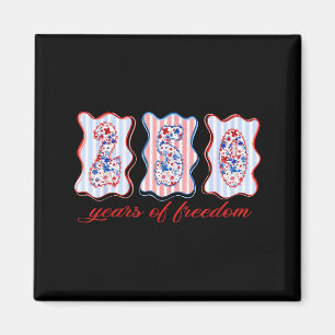 Koketten-Schleife amerikanisch patriotisch, 1776-2 Magnet